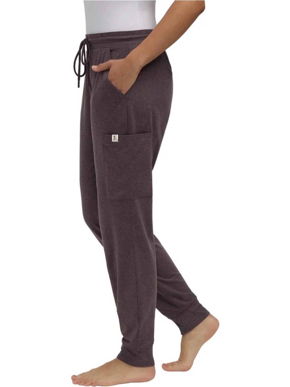 Frank & Oak Women's Dark Charcoal Drawstring Jogger Pants